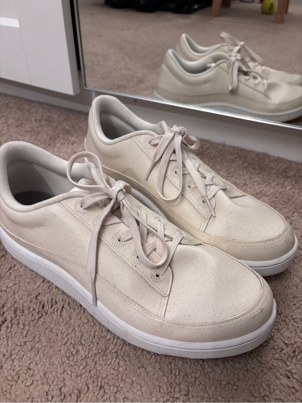 allbirds 🕊️🦢Women's Low-Top Sneakers in speckled eggshell Off-White